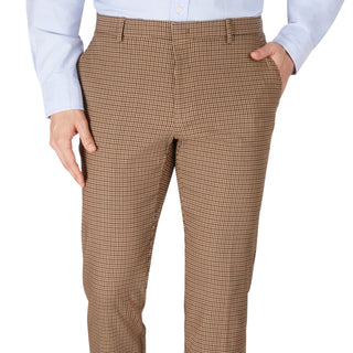 Tommy Hilfiger Men's Modern Fit Th Flex Stretch Patterned Performance Pants Brown Size 32X32
