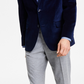 Alfani Men's Slim-Fit Solid Velvet Blazer Blue Size 38