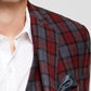Bar III Men's Slim Fit RPlaid Suit Jacket Red Size 42