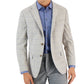 Tommy Hilfiger Men's Modern Fit Windowpane Blazer Gray Size 42