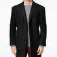 Calvin Klein Men's Prosper Wool Blend X Fit Overcoat Black Size 40