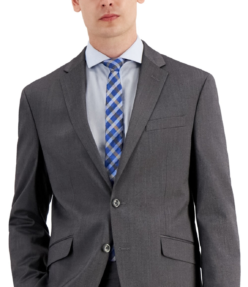 Kenneth Cole Reaction Men's Separate Slim Fit Suit Jacket Gray Size 36