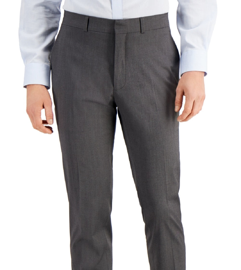Kenneth Cole Reaction Men's Suit Separate Slim Fit Pants Gray Size 36x30