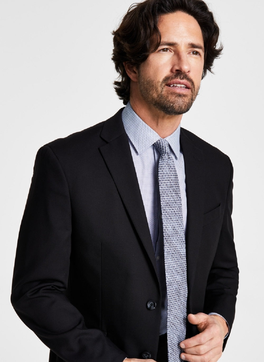 Kenneth Cole Reaction Men's Separate Slim Fit Suit Jacket Black Size 40