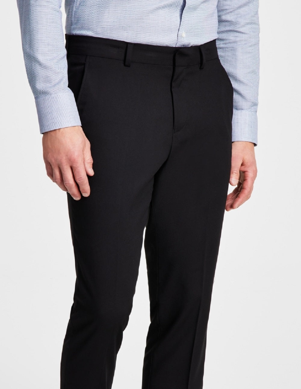 Kenneth Cole Reaction Men's Suit Separate Slim Fit Pants Black Size 36X30