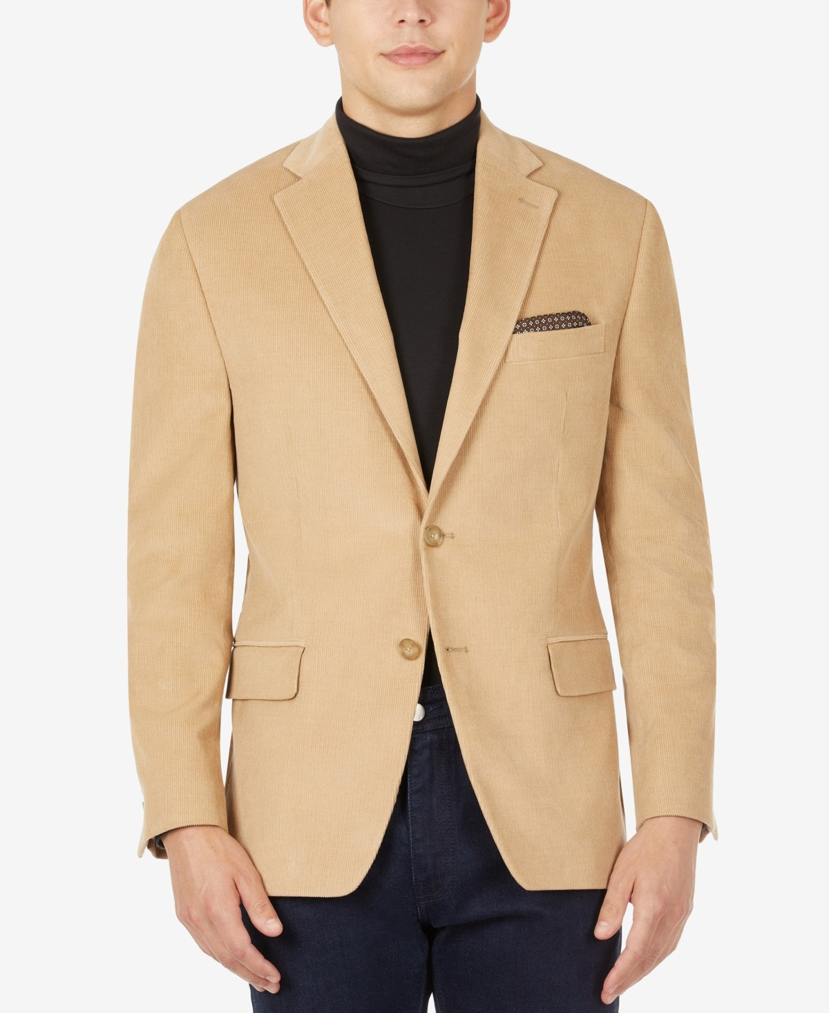 Michael Kors Men's Modern Fit Corduroy Blazer Brown Size 40