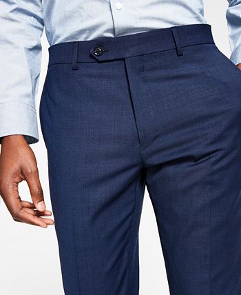 Tommy Hilfiger Men's Modern Fit Th Flex Stretch Wool Suit Separate Pants Blue Size 34X32