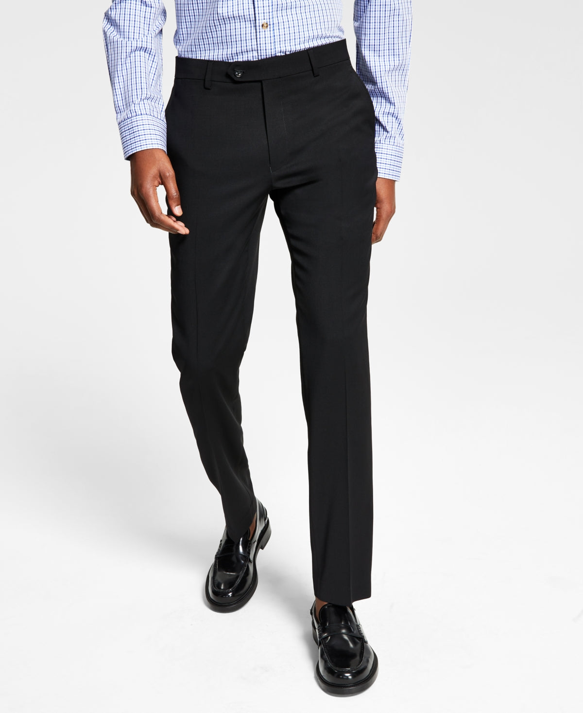 Tommy Hilfiger Men's Modern Fit Th Flex Stretch Wool Suit Separate Pants Black Size 32X32