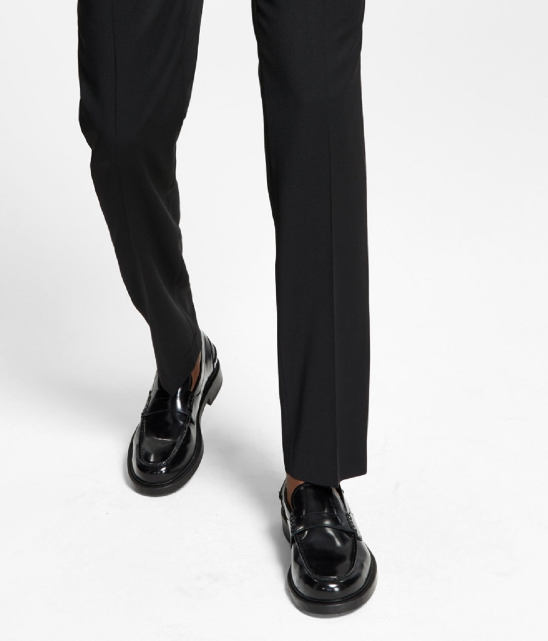 Tommy Hilfiger Men's Modern Fit Th Flex Stretch Wool Suit Separate Pants Black Size 33X32