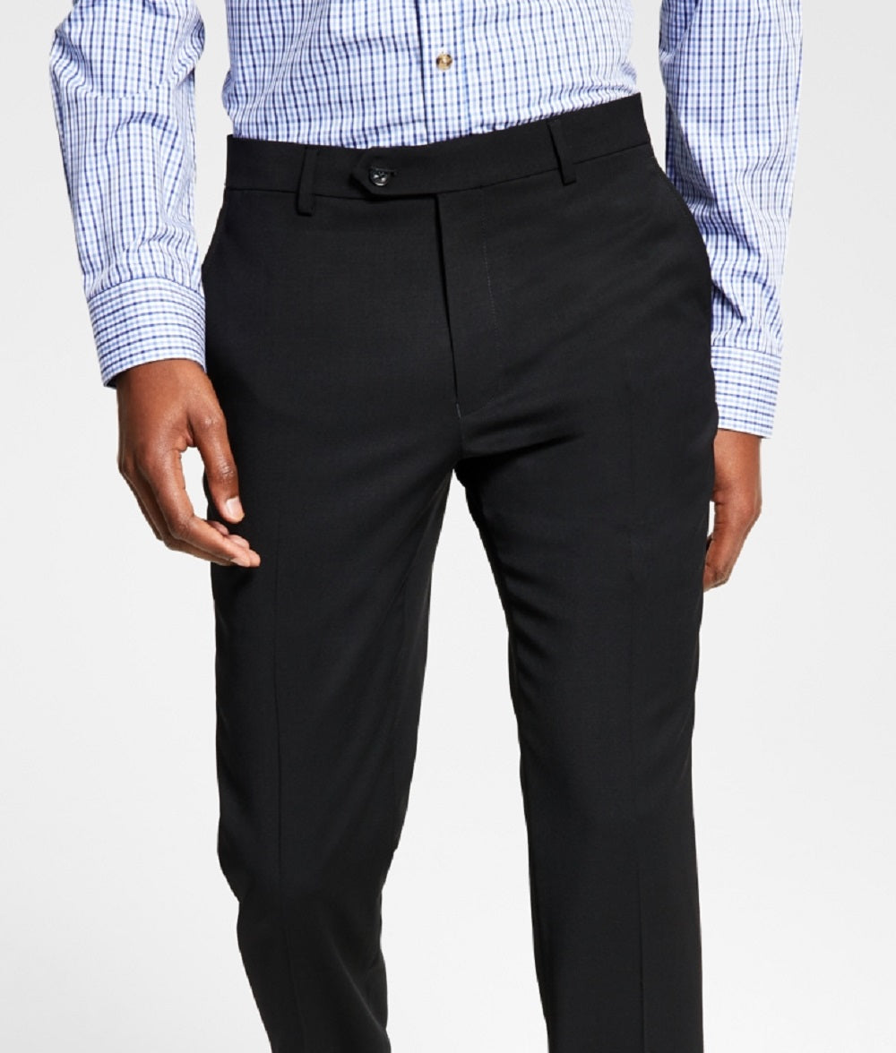 Tommy Hilfiger Men's Modern Fit Th Flex Stretch Wool Suit Separate Pants Black Size 40X32