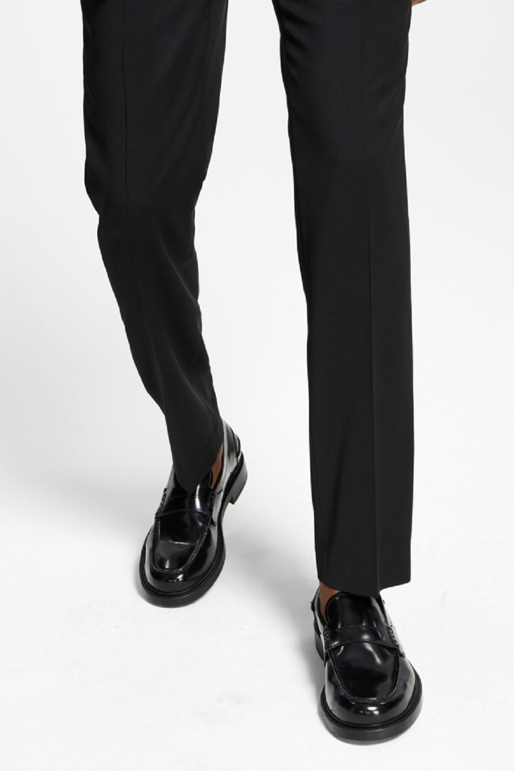 Tommy Hilfiger Men's Modern Fit Th Flex Stretch Wool Suit Separate Pants Black Size 40X32