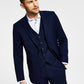 Tommy Hilfiger Men's Modern Fit Th Flex Stretch Solid Suit Jacket Blue Size 40