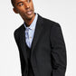 Tommy Hilfiger Men's Modern Fit Th Flex Stretch Solid Suit Jacket Black Size 42