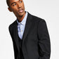 Tommy Hilfiger Men's Modern Fit Th Flex Stretch Solid Suit Jacket Black Size 44