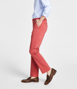 Tommy Hilfiger Men's Modern Fit Th Flex Stretch Comfort Pants Red Size 36X30