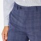 Calvin Klein Men's Slim Fit Plaid Suit Separate Pant Blue Size 30X32