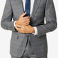 Calvin Klein Men's Slim Fit Plaid Suit Separate Jacket Gray Size 38