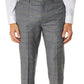 Calvin Klein Men's Slim Fit Plaid Suit Separate Pant Gray Size 32X32