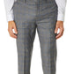 Calvin Klein Men's Slim Fit Plaid Suit Separate Pant Gray Size 34X30