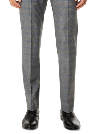 Calvin Klein Men's Slim Fit Plaid Suit Separate Pant Gray Size 34X30