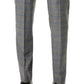 Calvin Klein Men's Slim Fit Plaid Suit Separate Pant Gray Size 34X32
