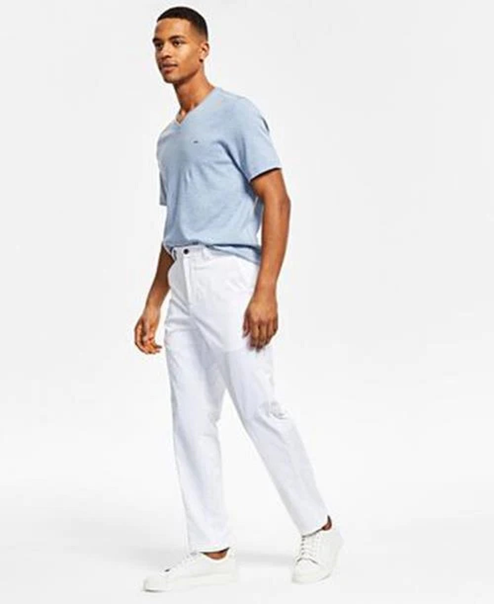 calvin klein men's slim fit tech solid performance dress pants Calvin Klein Men's Slim-Fit Solid Dress Pants