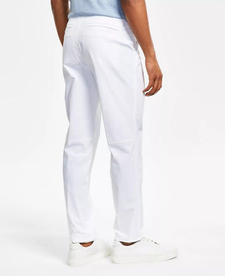 Calvin Klein Men's Slim Fit Tech Solid Performance Dress Pants White Size 38X30