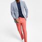 Tommy Hilfiger Men's Modern Fit Stretch Seersucker Check Blazer Blue Size 44