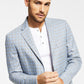 Tommy Hilfiger Men's Modern Fit Check Blazer Gray Size 36
