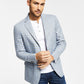 Tommy Hilfiger Men's Modern Fit Check Blazer Gray Size 46