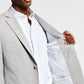 Alfani Men's Slim Fit Solid Knit Suit Jacket Gray Size 42