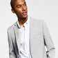 Alfani Men's Slim Fit Solid Knit Suit Jacket Gray Size 44
