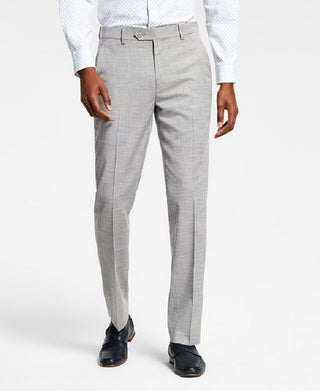 Alfani Men's Slim Fit Solid Knit Suit Pants Gray Size 32X30