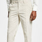Alfani Men's Slim Fit Seersucker Stripe Suit Pants White Size 33X30