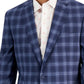 Bar III Men's Slim Fit Patterned Blazer Blue Size 44