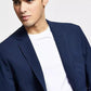 Calvin Klein Men's Slim-Fit Stretch Solid Sport Coat Navy Blue Size 44R