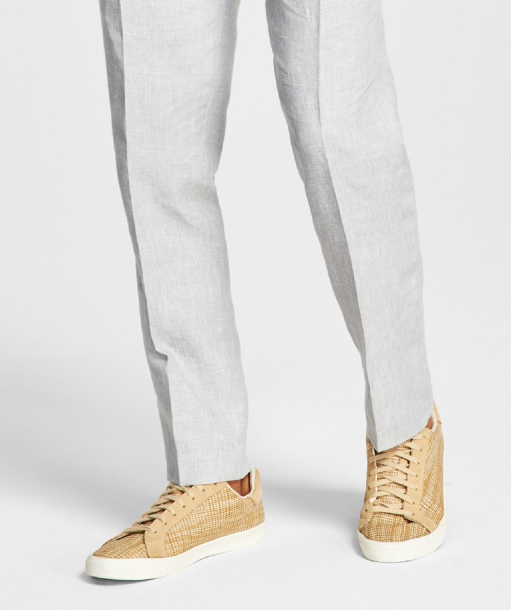 Bar III Men's Slim Fit Textured Linen Suit Separate Pant Gray Size 34X30