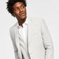 Bar III Men's Slim Fit Textured Linen Suit Separate Jacket Gray Size 42