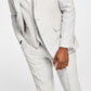 Bar III Men's Slim Fit Textured Linen Suit Separate Jacket Gray Size 46