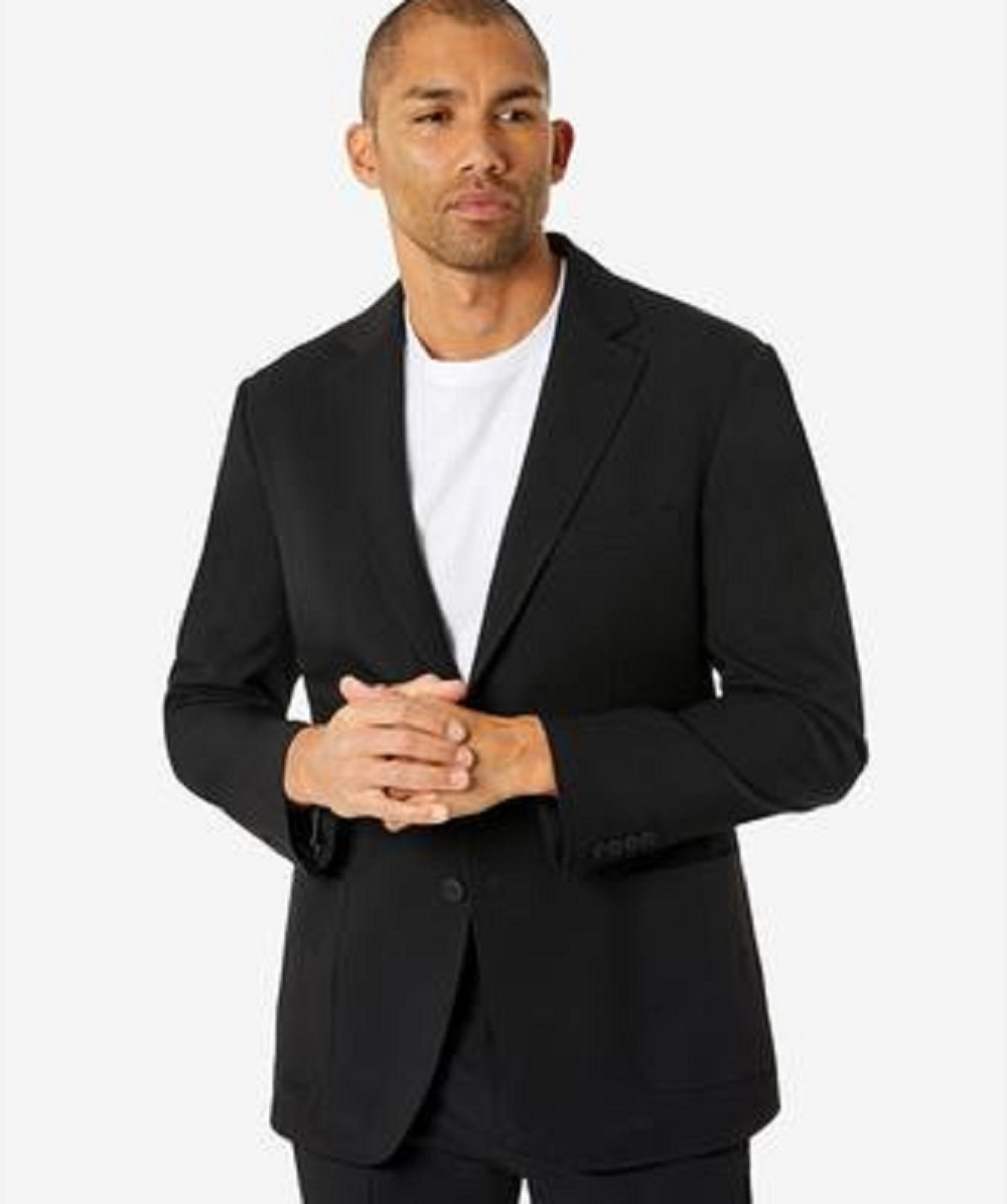 Michael Kors Men's Modern Fit Stretch Solid Suit Jacket Black Size 44 ...