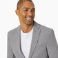 Michael Kors Men's Modern Fit Stretch Solid Suit Jacket Gray Size 46