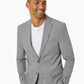 Michael Kors Men's Modern Fit Stretch Solid Suit Jacket Gray Size 46