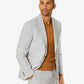 Tommy Hilfiger Men's Modern Fit Flex Stretch Plaid Linen Suit Jacket Gray Size 44