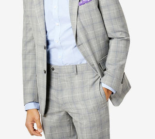 Tallia Men's Slim Fit Wool Suit Jacket Gray Size 38