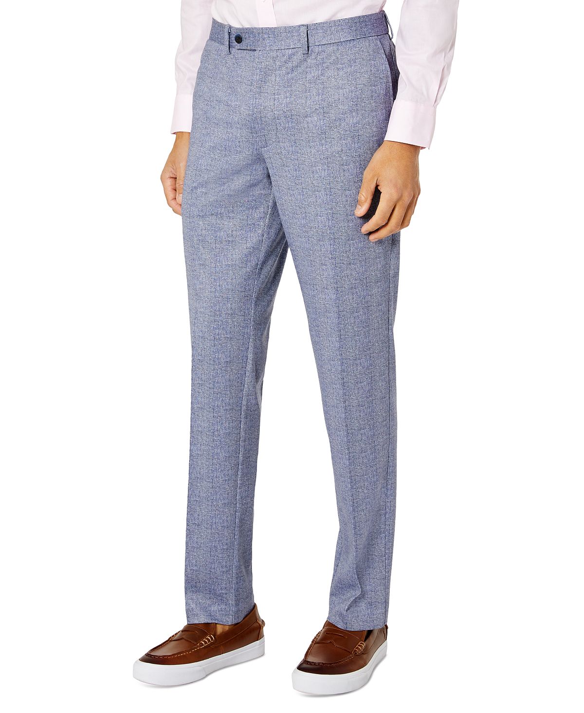 Tallia Men's Slim Fit Knit Suit Pants Blue Size 30X30