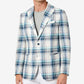 Tallia Men's Slim Fit Multicolor Plaid Blazer Blue Size 40