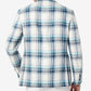 Tallia Men's Slim Fit Multicolor Plaid Blazer Blue Size 46