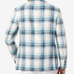 Tallia Men's Slim Fit Multicolor Plaid Blazer Blue Size 48