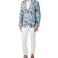 Tallia Men's Slim Fit Blue Floral Blazer Blue Size 42