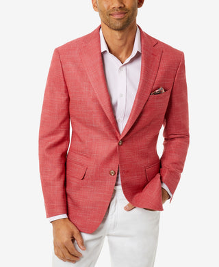 Tallia Men's Slim Fit Blazer Pink Size 44